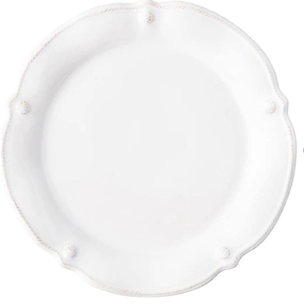 Juliska Berry & Thread Flared Dinner Plate - Whitewash Set of 6 plates - Picture 2 of 7